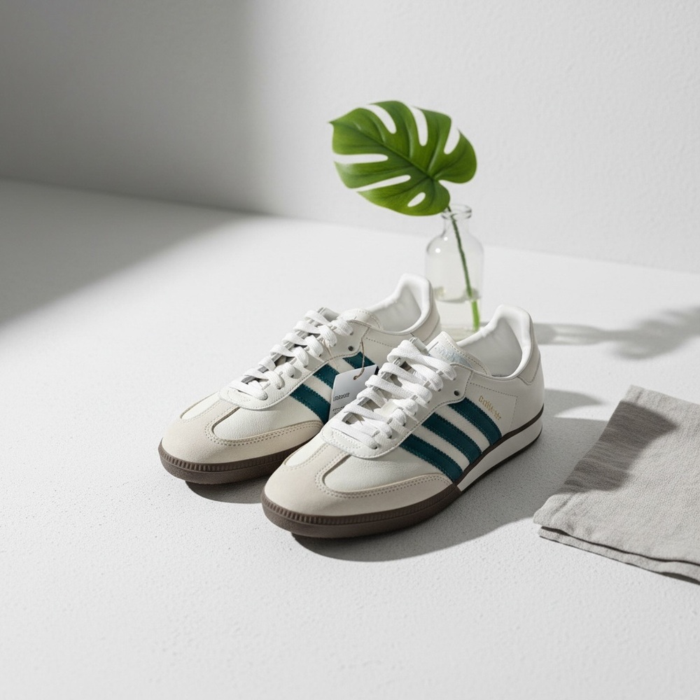 Adidas Women's Samba OG Originals White Legacy Teal IG1963 Size 8.5 NEW‎ w/o Box